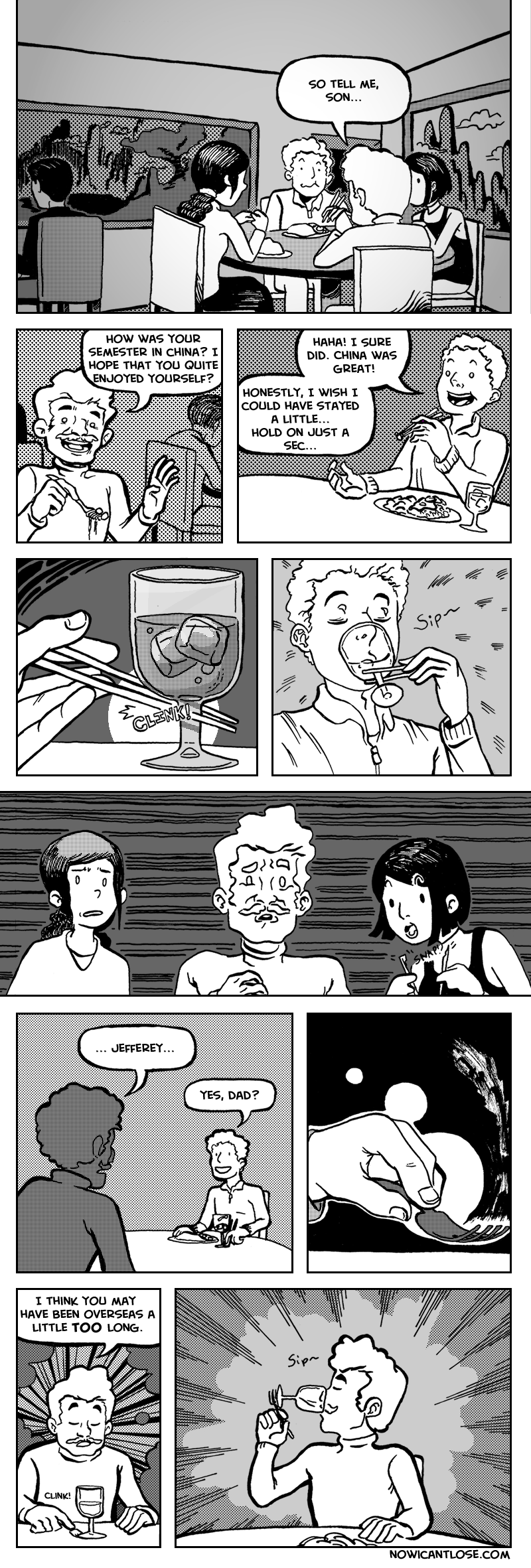 Practice at home before trying this at a restaurant