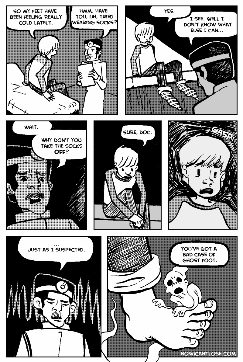 No ghosts in new feet?