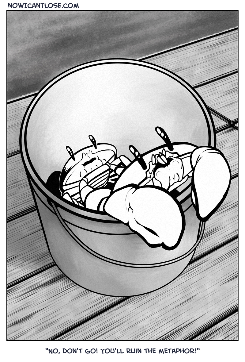 I wanted to include more crabs, but there just wasn't enough space to work with.