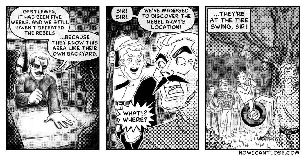 "I won't rest until every one of you rebels is swinging from a tree."