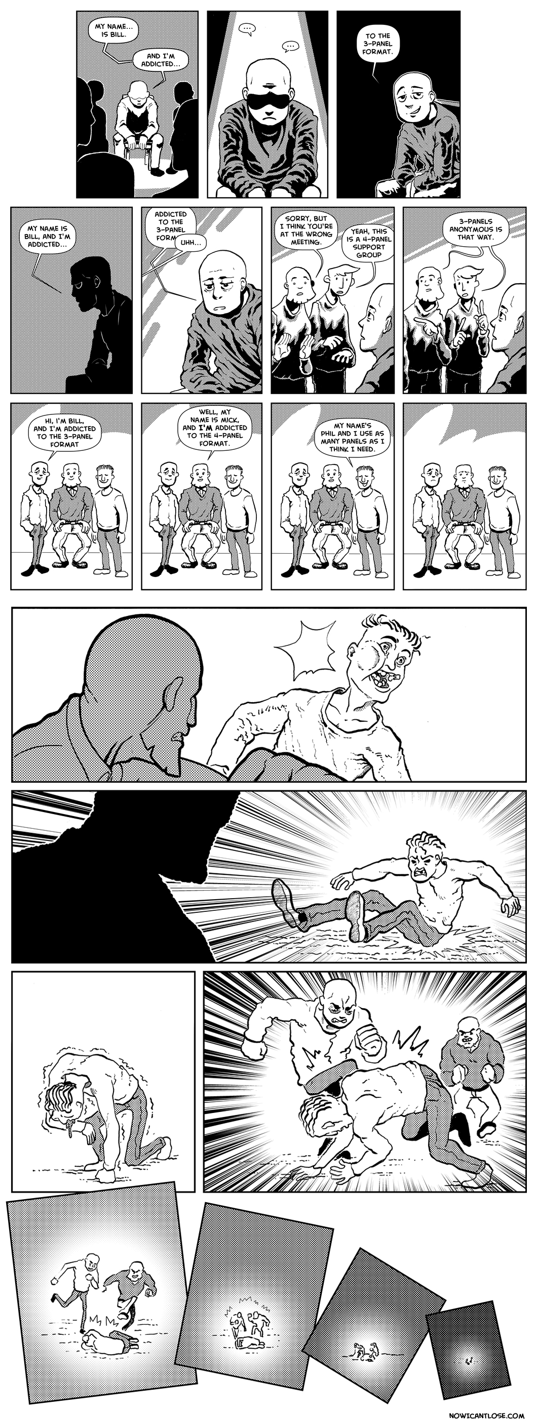 1-panel "comic" enthusiasts get the bullet too.