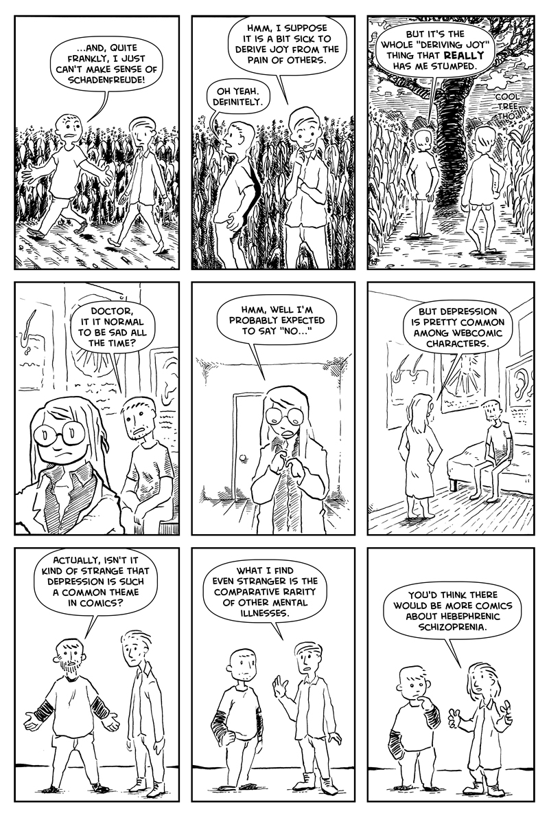 Comics about xylophagia.