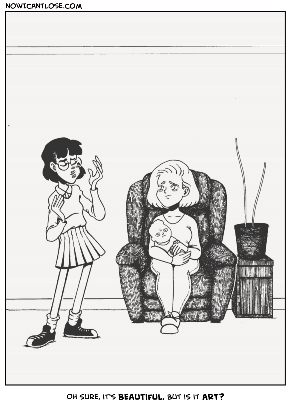 If it was art, it would look like a tiny man.