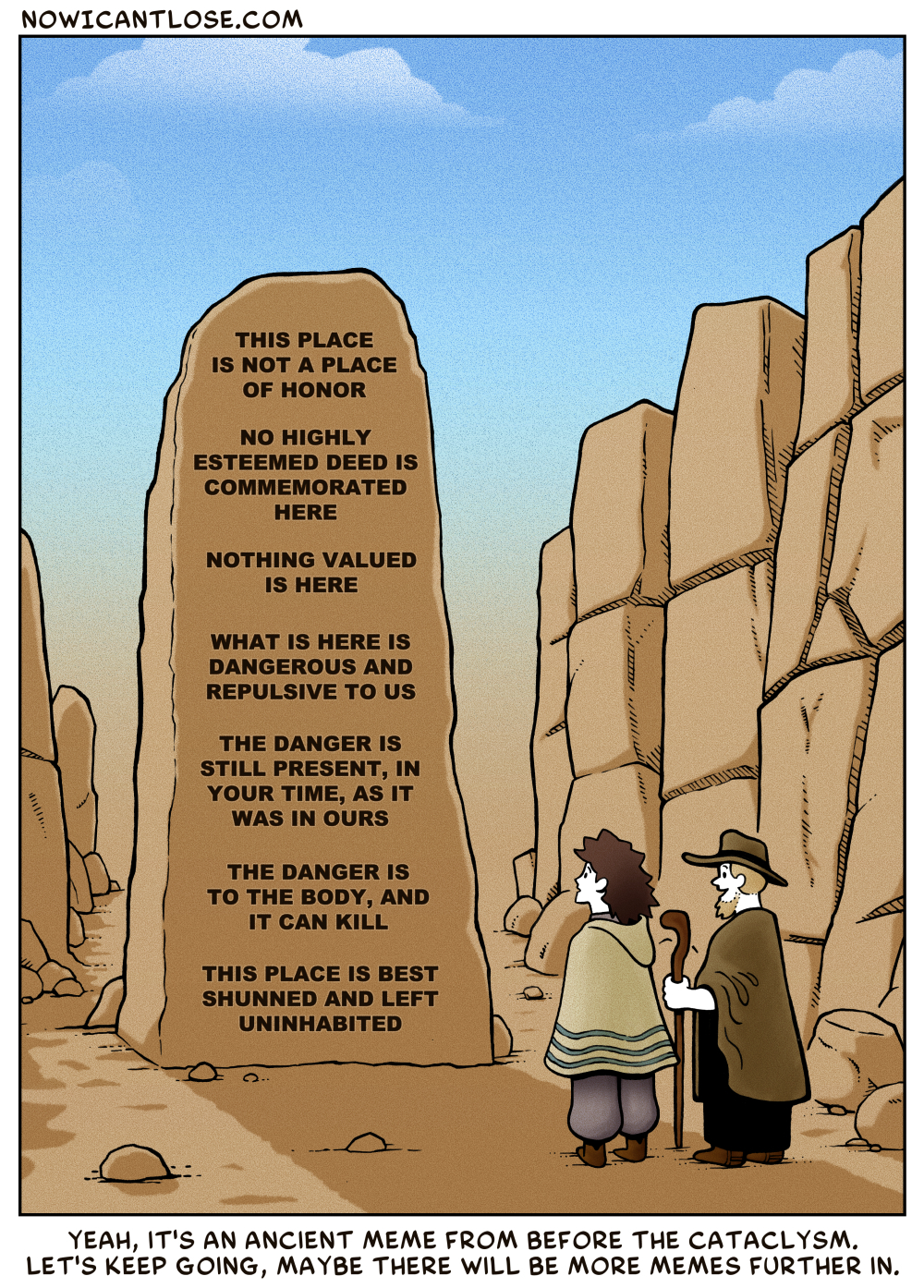 After getting rick rolled by the next rock, our explorers left in shame, and therefore never got close to any truly radioactive material.